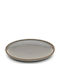Yuk Flacher Teller Aus Grauem Porzellan 25,5 cm