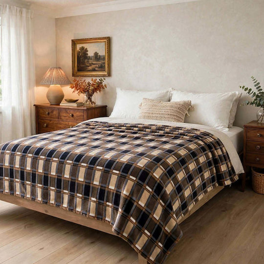Go Smart Home Fleece Blanket Double 220x240cm Multicolour