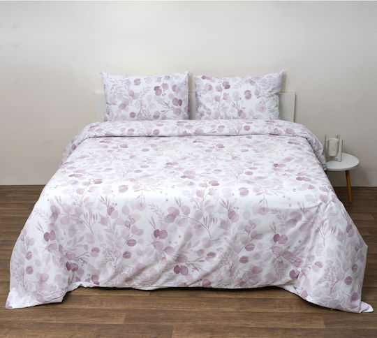 Anna Riska Single Bed Sheet Set 160x270cm Pink (3 Pieces)