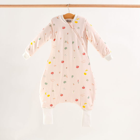 abo Winter Sleeping Bag with Detachable Sleeves Pink