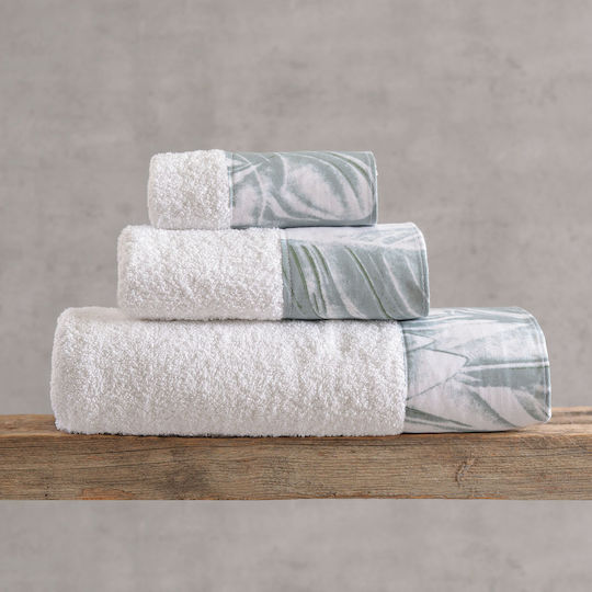 Rythmos Topaz Bath Towel Set 3 pcs Green 500 gsm