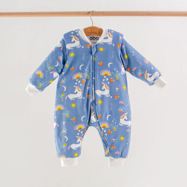 abo Winter Baby Sleeping Bag with Detachable Sleeves Blue