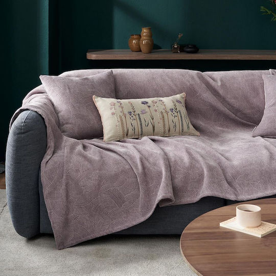 Gofis Home Nimbus Two-Seater Sofa Throw W180xL250cm Arctic Purple