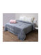 Anna Riska Fleece Blanket Double 220x240cm Light Grey