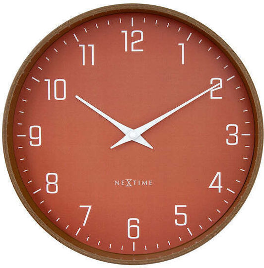 Nextime Αναλογικό Ξύλινο Μπρούτζινο Ø30cm Nextime Αναλογικό Ξύλινο Μπρούτζινο Ø30cm