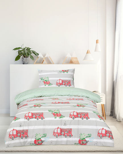 Kocoon Kinderbettwäsche-Set für Einzelbett Grau