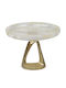 Eurolamp Decorative Glass Platter White 27.5x27.5x20cm