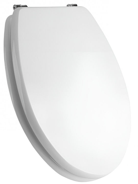 Bathlux Soft Close Toilet Seat Plastic White