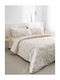 Vesta Home Single Quilt 170x240cm Anthia 2 Ecru