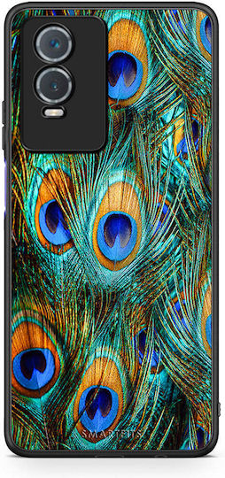 Smartfits Real Peacock Feathers Vivo Y76 5g Y76s Y74s Θήκη