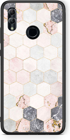Smartfits Marmor Hexagon Hülle in Rosa für Honor 10 Lite
