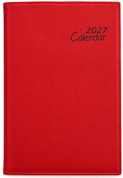 Ekdoseis Planogramma Daily Diary 2027 Red 14x21 cm