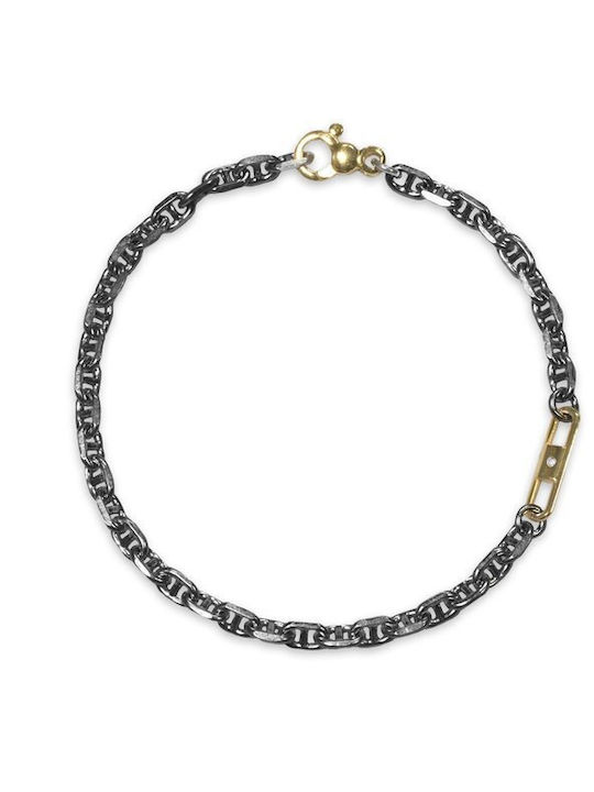 Borsari Men's Silver Chain Bracelet