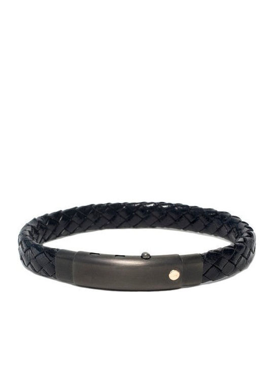 Borsari Men's Leather Bracelet
