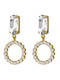 Women's Earrings Victoria Cruz A4732-07dt Gold Plated 925 Silver Zircon Stones