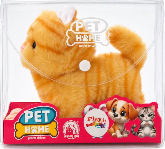 Valentine's Day Plush Kitten with Motion Battery Operated for Ages 1.5+