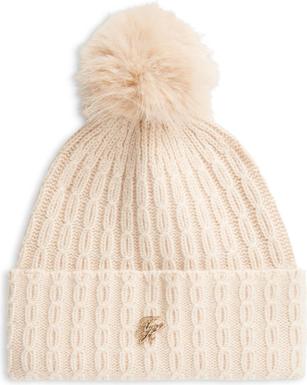 Unisex Strickmütze in Beige