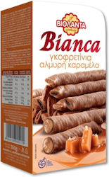 Γκοφρετίνια Bianca με κρέμα αλμυρής καραμέλας Βιολάντα (160g)