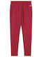 Rib Cuff Sweatpants Bordeaux