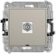 Mini Single Type F Sat Antenna Socket Mechanism Nickel-plated No Description Field Taupe 60mgfbo-1