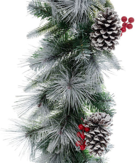 Schneebedeckte Weihnachtsgirlande 270 cm