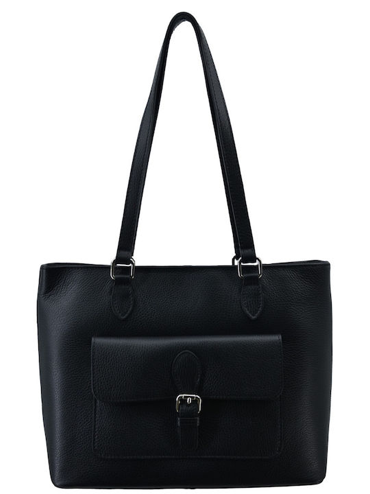 Leather Women's Handbag / Shoulder Bag Black