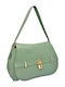 Leather Women's Flap Bag Mint