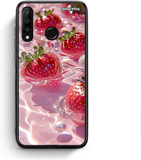 Smartfits Juicy Strawberries Hülle für Huawei P30 Lite