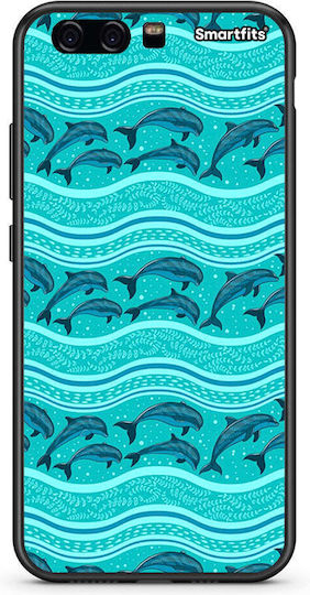 Калъф Smartfits Swimming Dolphins за Huawei P10 Lite