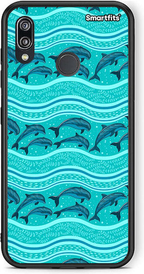 Smartfits Schwimmende Delfine Huawei P20 Lite Hülle