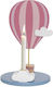Jabadabado Ξύλινη Βάση Κεράκι Ballon Pink