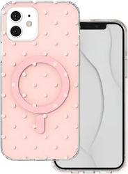 Bubble Dots Mag Case Iphone 12 12 Pro 6.1" Pink