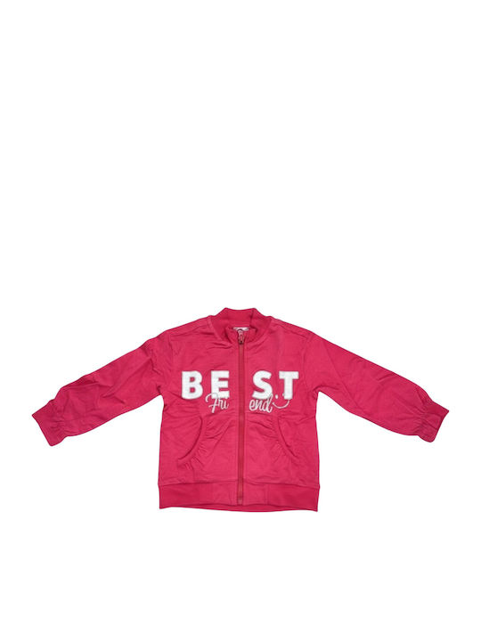 Kids Cotton Cardigan Pink