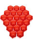 17 Mm Red Wheel Bolt Caps 20-piece Set Wheel Cap Puller Extremo Tuning