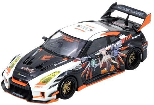 Μακέτα Αυτοκινήτου Nissan Gt-r R35 Widebody Aorus 1:64 Inno64