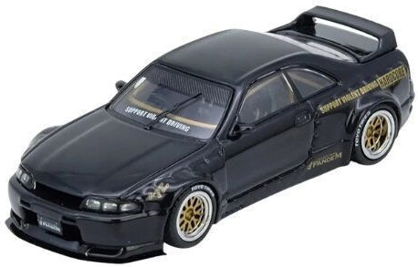 Μοντέλο Αυτοκινήτου Nissan Pandem Gt-r Bcnr33 Μαύρο 1:64 Inno64