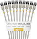 StarTech U/FTP (STP) Cat.6a (Gigabit) Ethernet Network Cable 0.15m Grey 10 Pieces