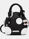 Schwarze Damen-Messenger-Tasche
