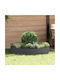 Flower Pot Rings 5 pcs Black 120 x 120 x 20 cm