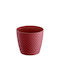 Set of 5 Pieces – Round Flower Pot Red Orient Ø15.7x13.8cm 10/160 boxes 09-dor160-207c