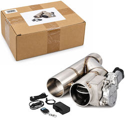 Clapetă Electrică de Evacuare Auto cu Telecomandă, Kit de Instalare, Argintiu Electric Exhaust Cutout Valve Tf253395