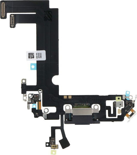 Гъвкав кабел за порт за зареждане на iPhone 12 mini, черен, без лого, OEM