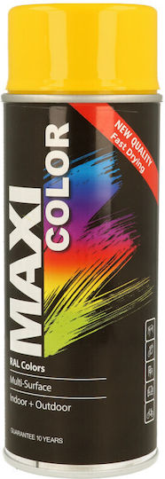 Maxi Color Lackspray RAL 1021 Gelb Glänzend 400 ml Für Metall Holz & Kunststoff