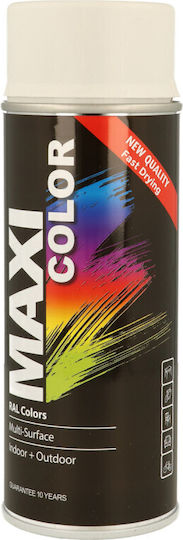Maxi Color Sprühlack RAL 9016 Weiß Traffic Glänzend 400 ml Metall Holz & Kunststoff