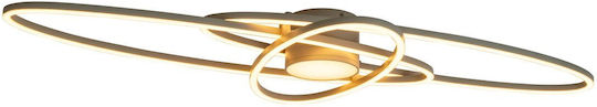 Lucide 53117-58-41 Galactica Top LED Ceiling Light Taupe 2700K-4000K