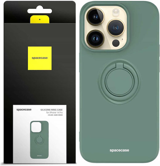 Spacecase Back Cover Σιλικόνης Πράσινο (iPhone 14 Pro)