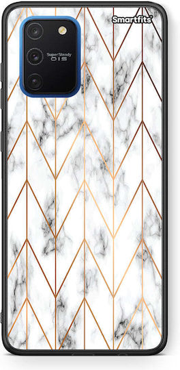 Smartfits Marble Gold Geometric Samsung Galaxy S10 Lite Θήκη