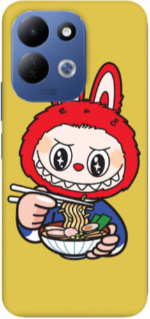 Xiaomi Redmi 17 5G Labubu 1 Gelbe Silikon-TPU-Handyhülle in Farbe Gelb