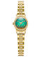 Womens Battery-Powered Watch with Gold Stainless Steel Bracelet