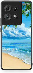 Smartfits Beautiful Beach Hülle für Motorola Edge 50 Smartfits Beautiful Beach Hülle für Motorola Edge 50